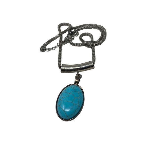 Turquoise Necklace, Ring, and Earrings Set - Picture 2 of 8